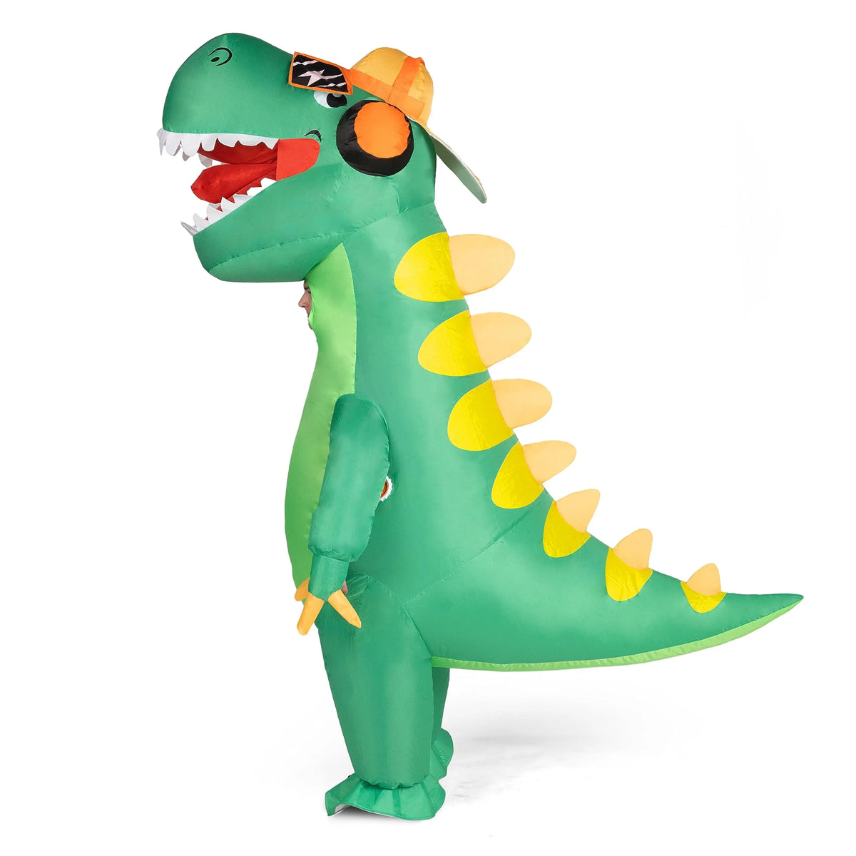 Disfraz Inflable de T-Rex Verde Cuerpo Completo, foto 6 de 7