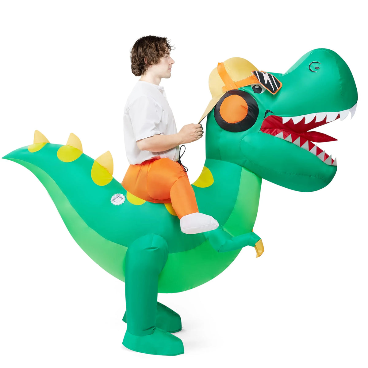 Disfraz Inflable Montando T-Rex Hip-Hop, foto 3 de 7