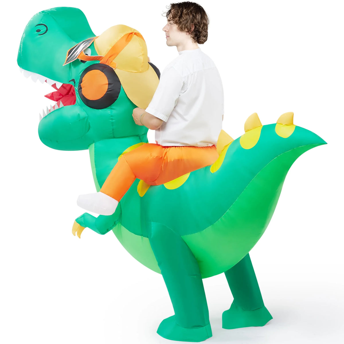Disfraz Inflable Montando T-Rex Hip-Hop, foto 4 de 7