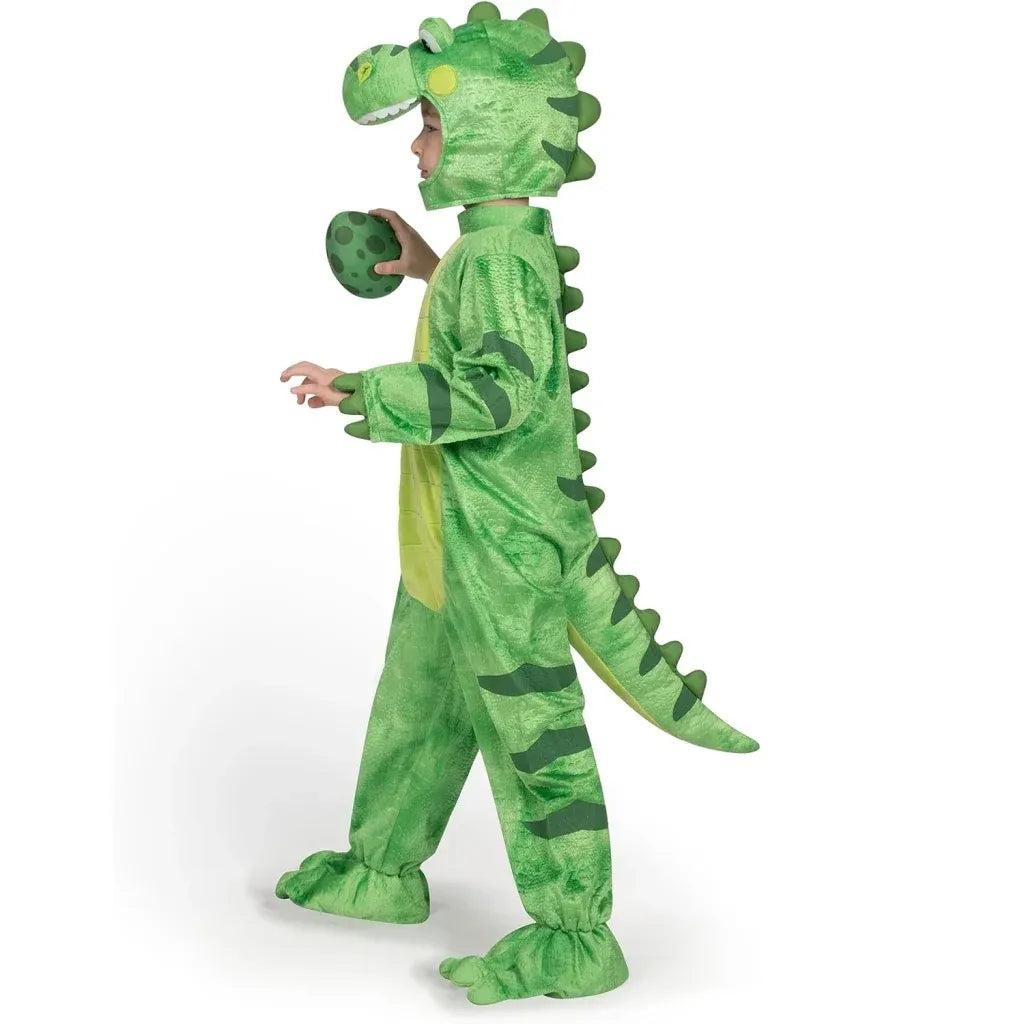 Disfraz de T-Rex Realista Verde Claro con Huevo, foto 3 de 7