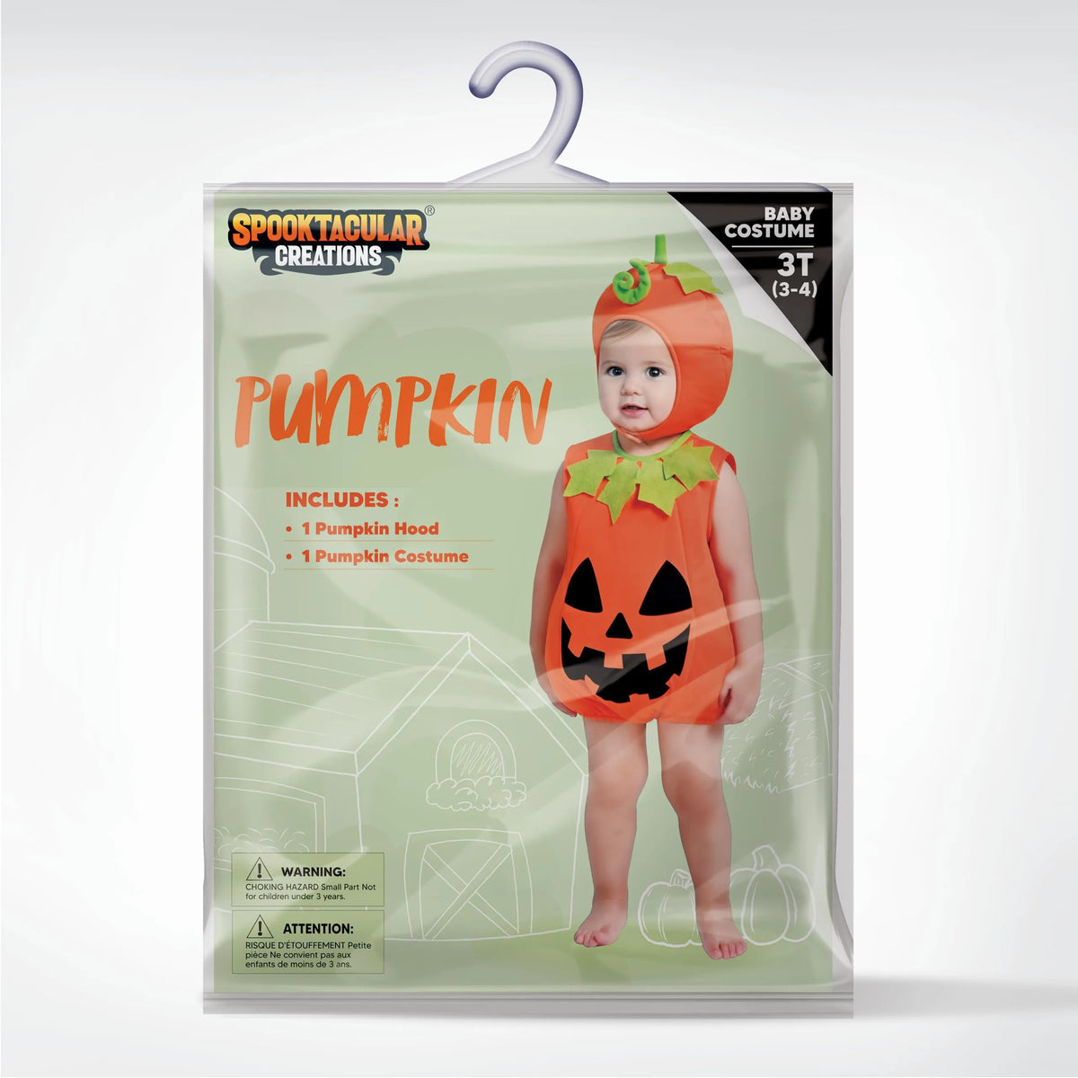 Disfraz de Calabaza con Capucha para Niños Pequeños, foto 6 de 7