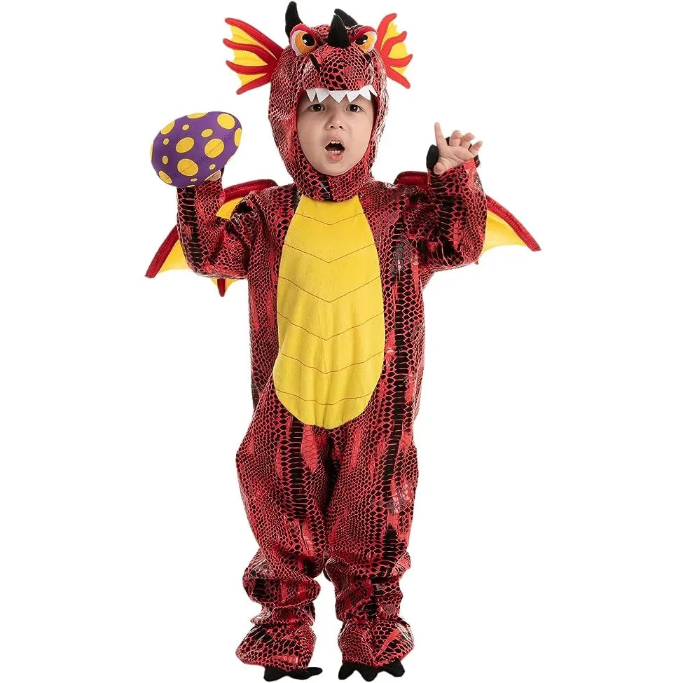 Disfraz de Dragón Rojo para Niños Pequeños, foto 1 de 7