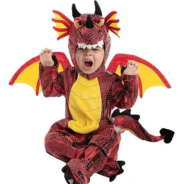 Disfraz de Dragón Rojo para Niños Pequeños, foto 6 de 7
