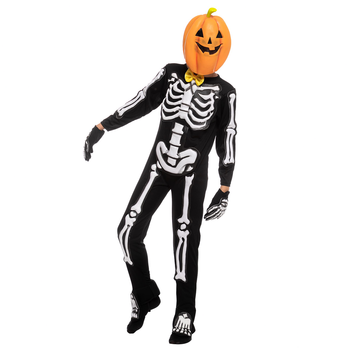 Disfraz de Esqueleto Calabaza para Niño, foto 3 de 7