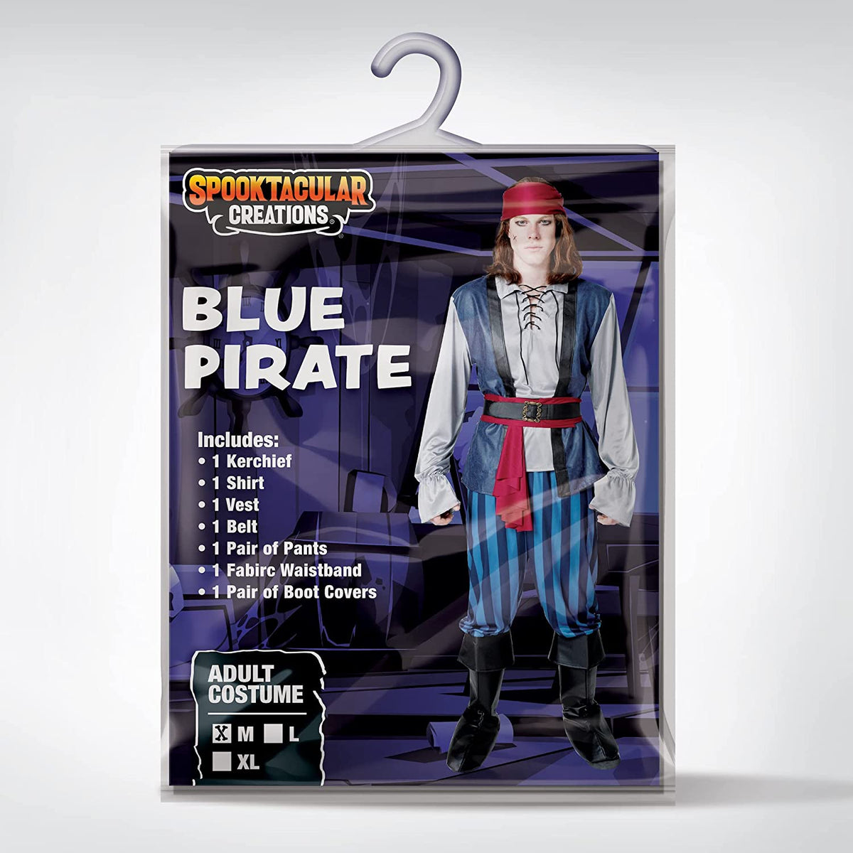 Disfraz de Pirata Azul para Hombre, foto 4 de 7
