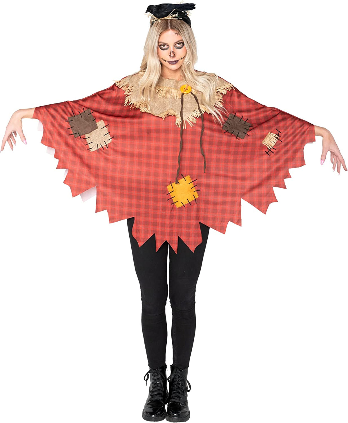 Disfraz Poncho de Espantapájaros para Mujer, foto 1 de 7