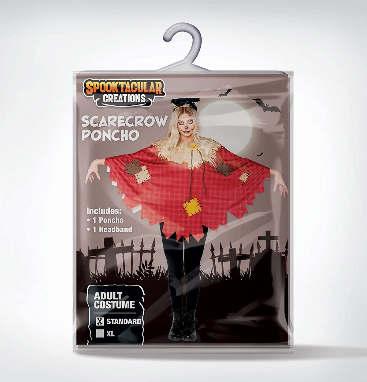 Disfraz Poncho de Espantapájaros para Mujer, foto 4 de 7