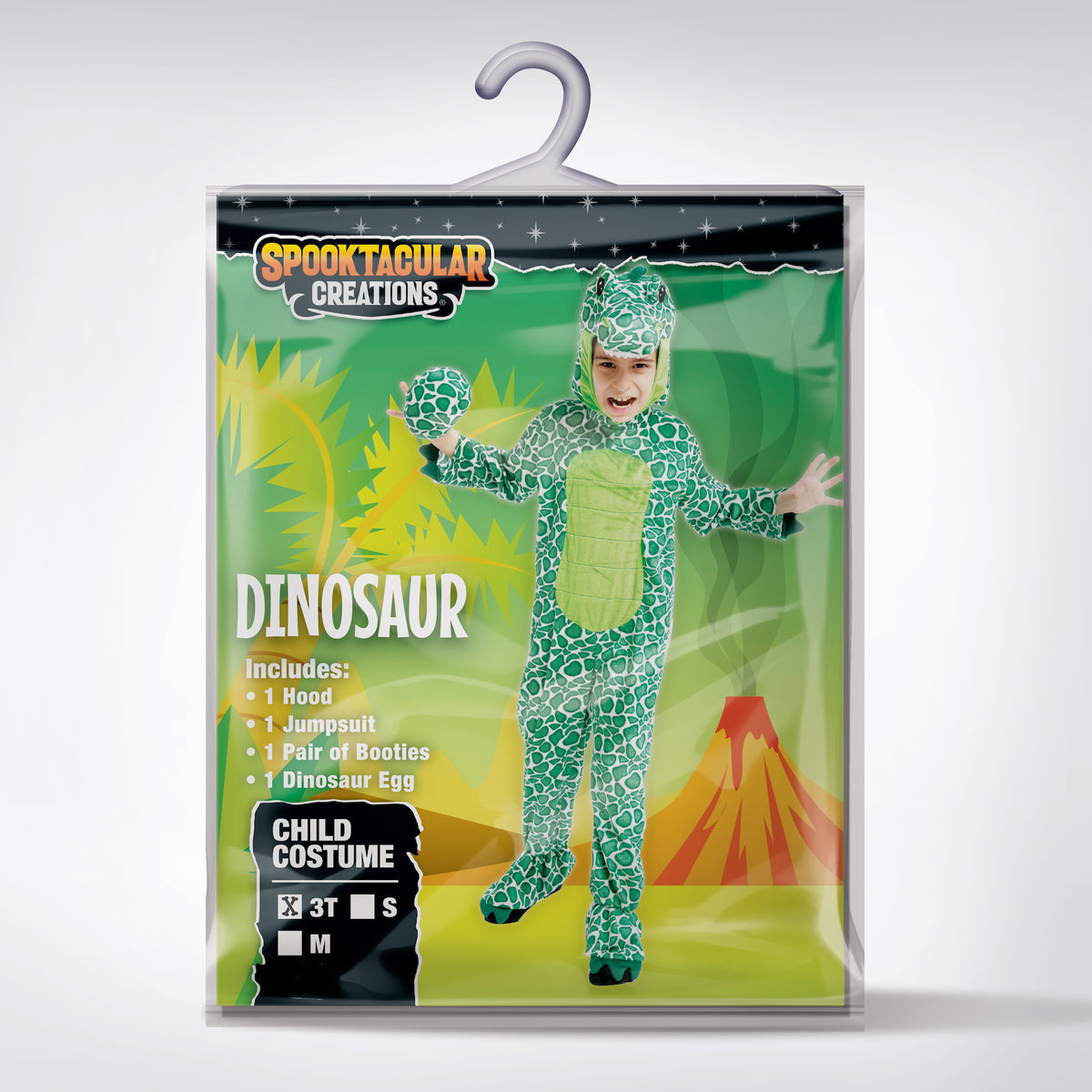 Disfraz de Dinosaurio Verde Infantil, foto 7 de 7