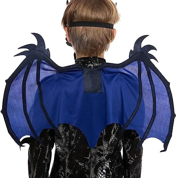 Disfraz de Dragón Negro y Azul para Niño, foto 3 de 7