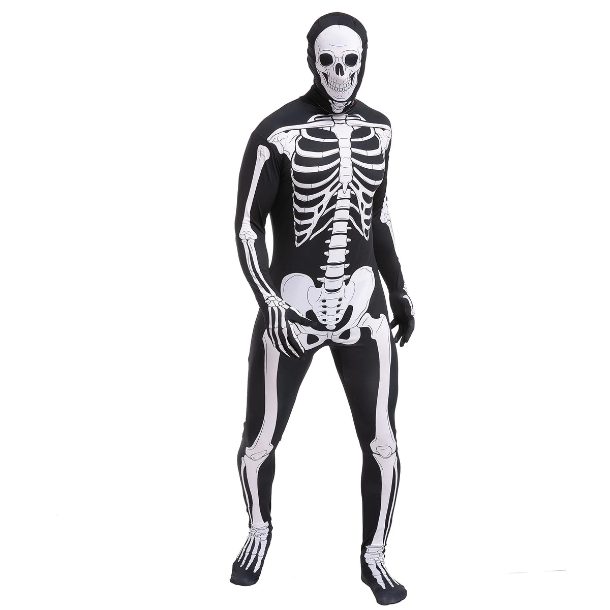 Disfraz Body de Esqueleto para Adulto, foto 1 de 7