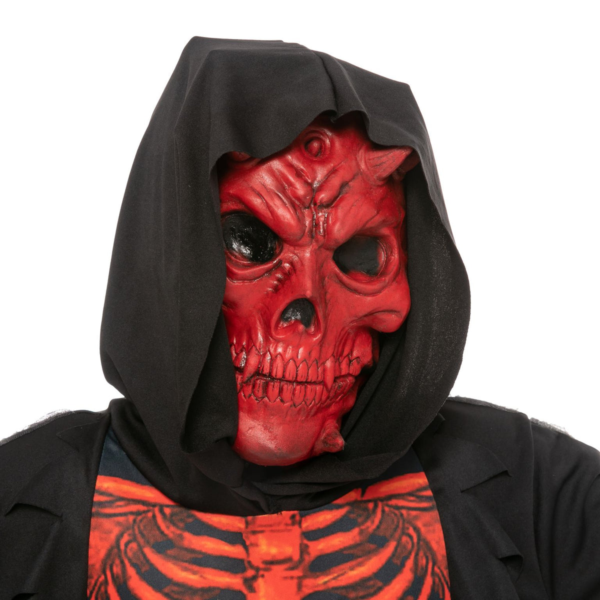 Disfraz de Parca Calavera Roja para Niño, foto 7 de 7