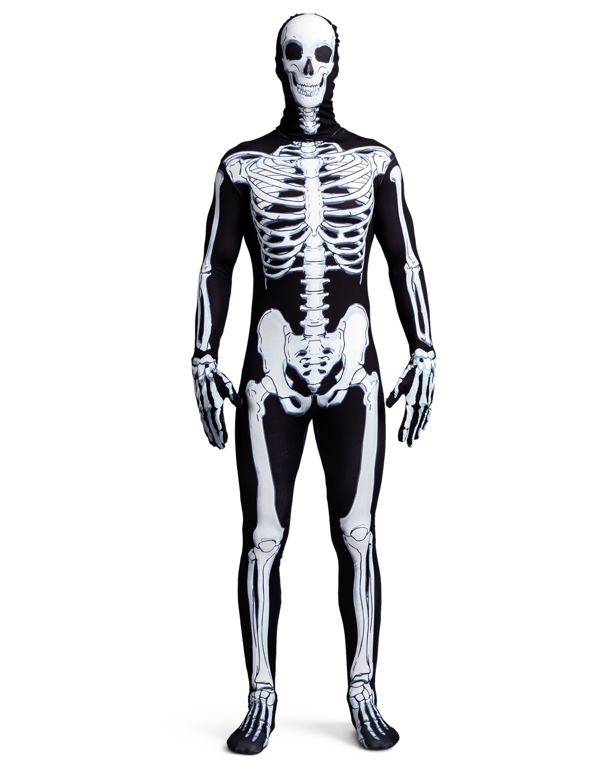 Disfraz Body de Huesos de Esqueleto para Hombre, foto 2 de 6