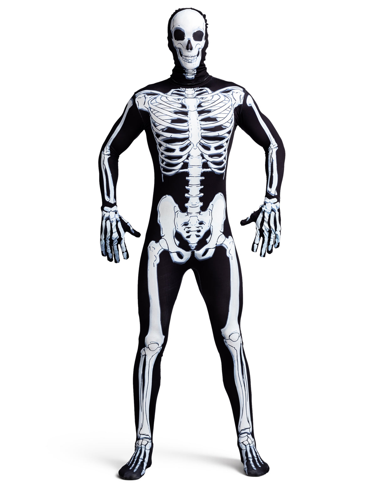 Disfraz Body de Huesos de Esqueleto para Hombre, foto 3 de 6