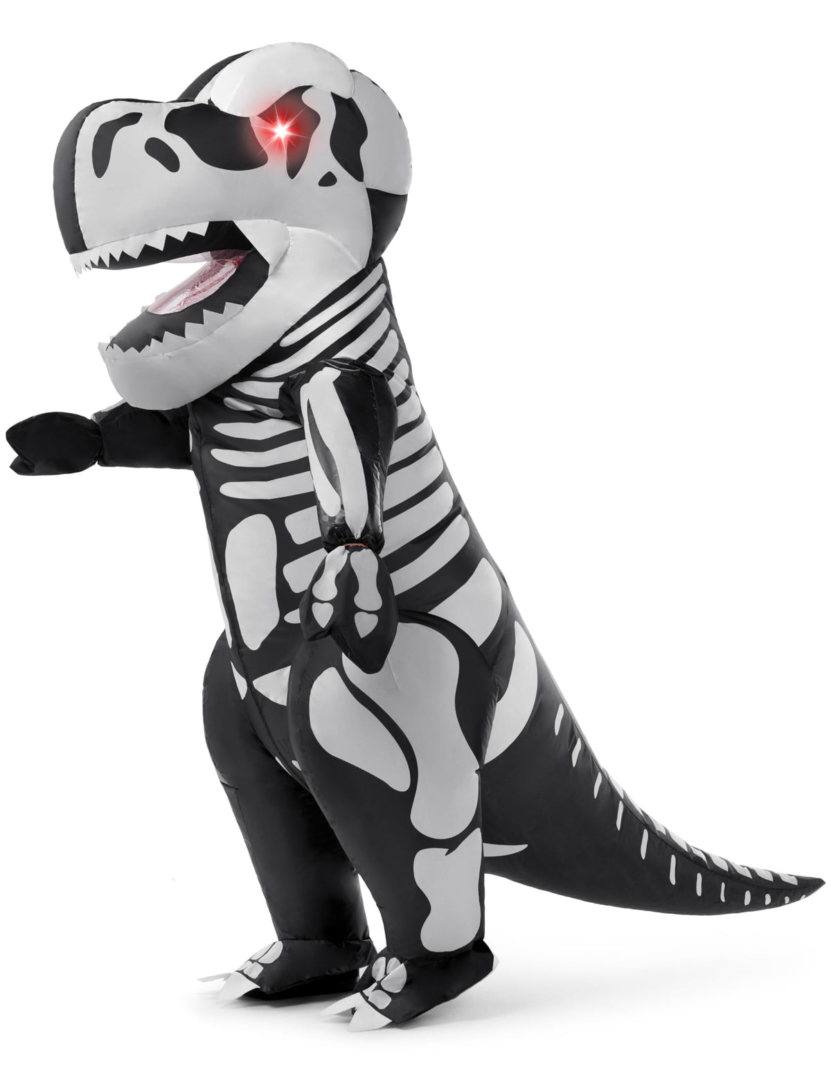 Disfraz Inflable de T-Rex Esqueleto con Ojos LED para Adulto, foto 1 de 6