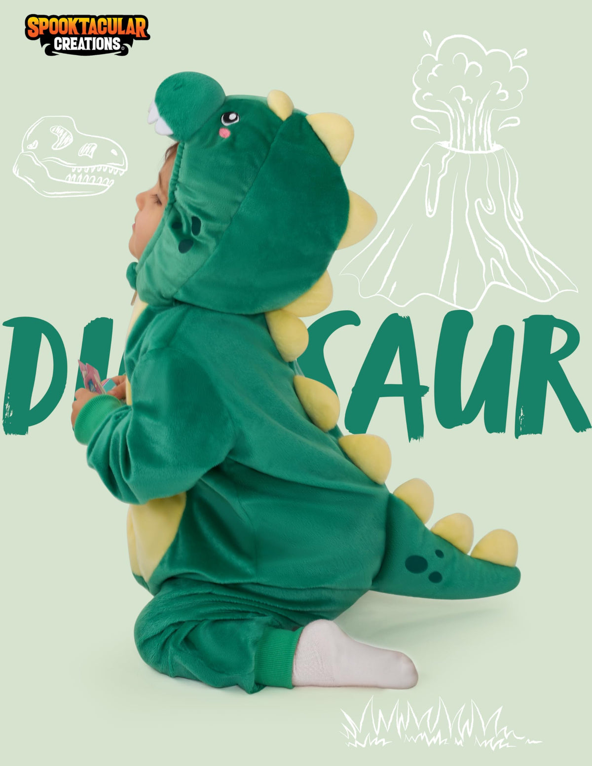 Disfraz de Dinosaurio Rugiente para Bebé, foto 2 de 6