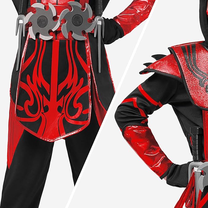 Disfraz de Ninja Rojo para Niño, foto 5 de 6