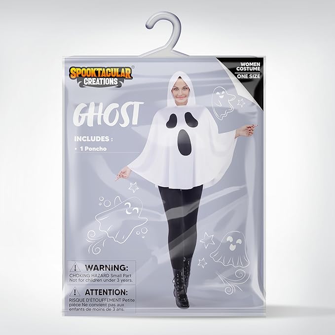 Disfraz de Fantasma Blanco para Mujer, foto 6 de 6