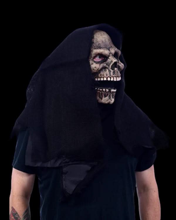 Máscara de Látex Calavera de la Parca con Boca Móvil, foto 2 de 4