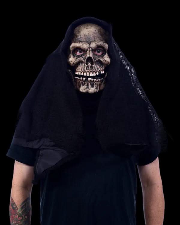 Máscara de Látex Calavera de la Parca con Boca Móvil, foto 3 de 4