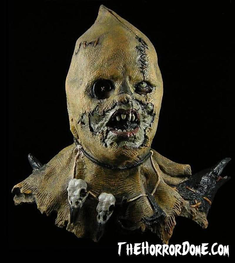Máscara de Látex Espantapájaros Zombie Podrido, foto 1 de 4
