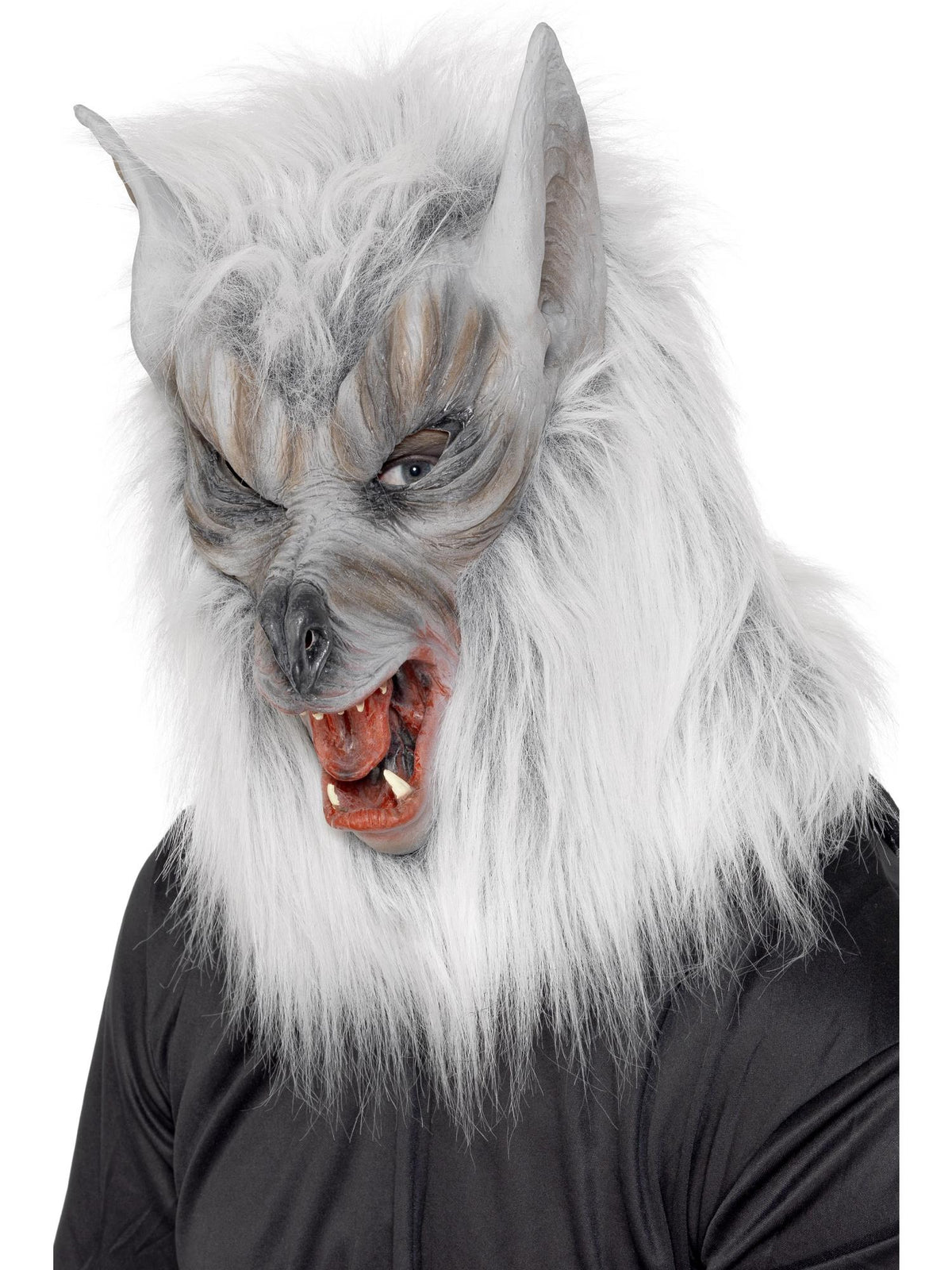 Máscara de Látex Lobo Plateado, foto 1 de 2