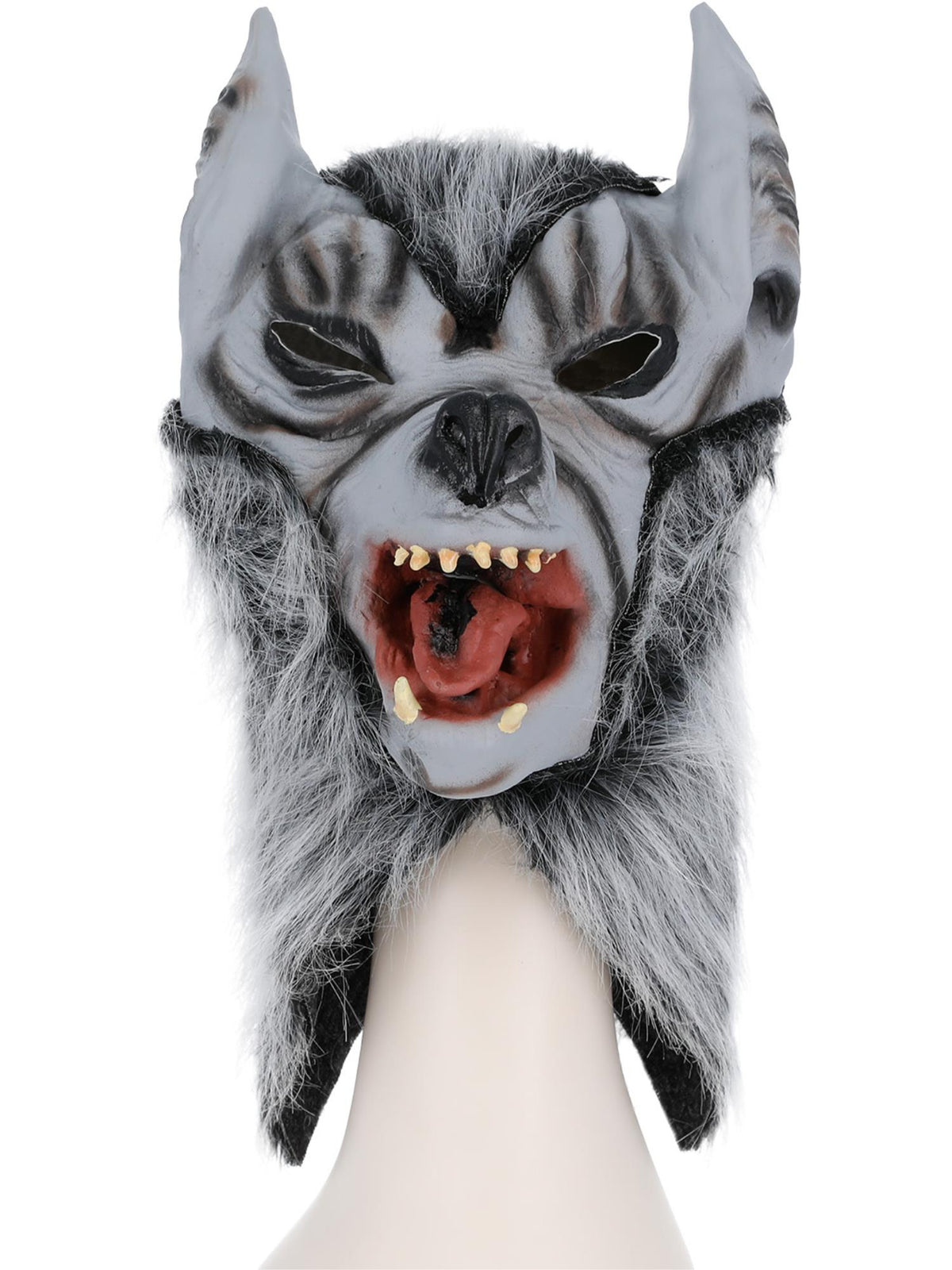 Máscara de Látex Lobo Plateado, foto 2 de 2