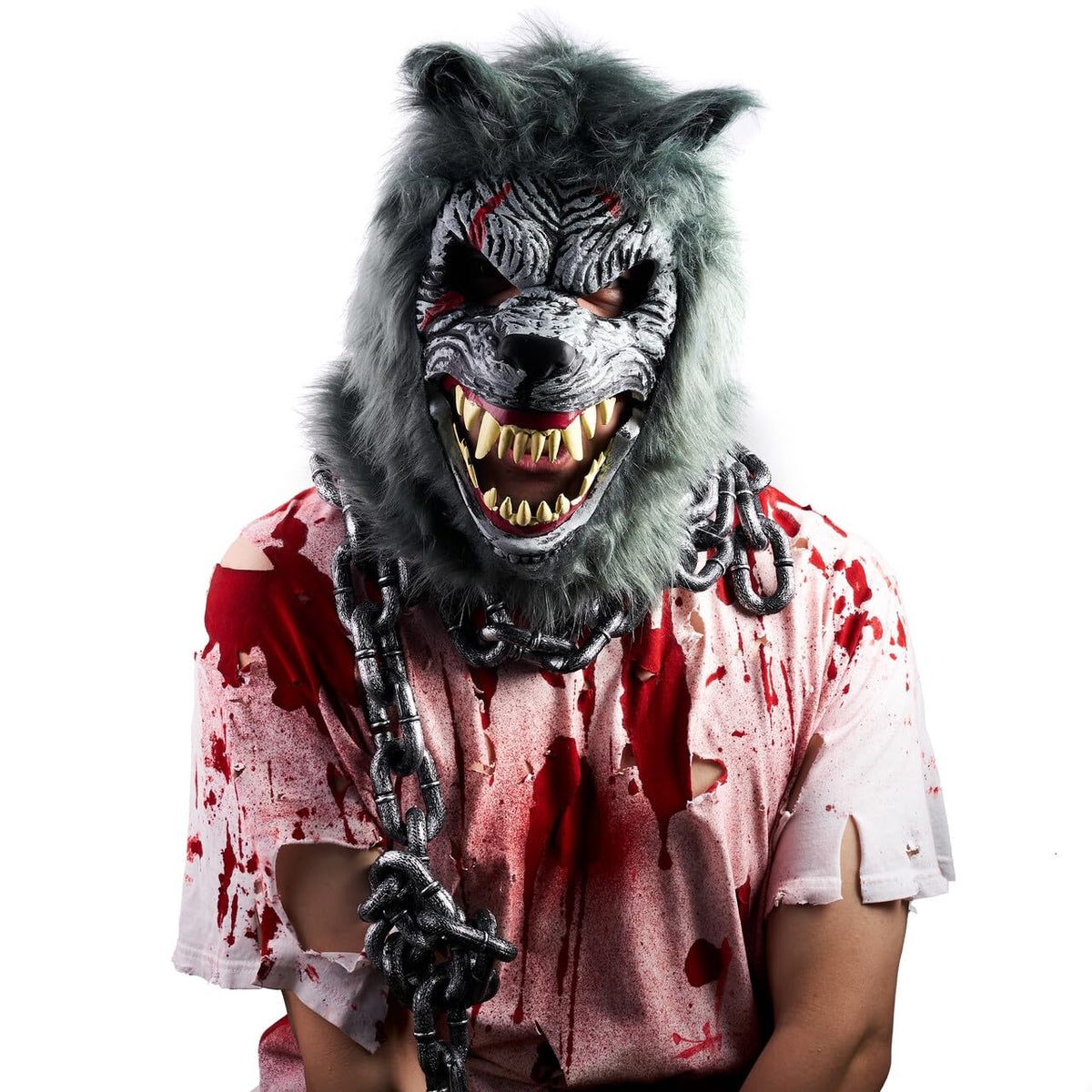 Máscara de Hombre Lobo con Mandíbula Móvil, foto 2 de 9