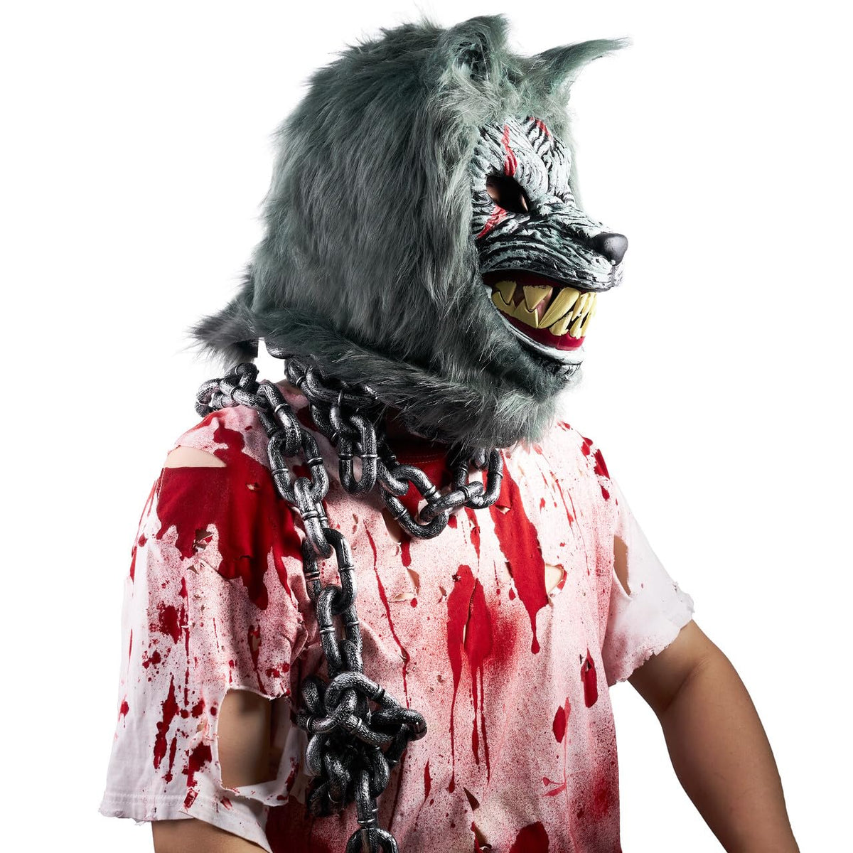 Máscara de Hombre Lobo con Mandíbula Móvil, foto 9 de 9