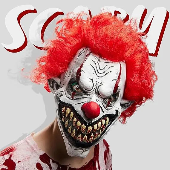Máscara de Zombie Payaso Aterrador, foto 2 de 7