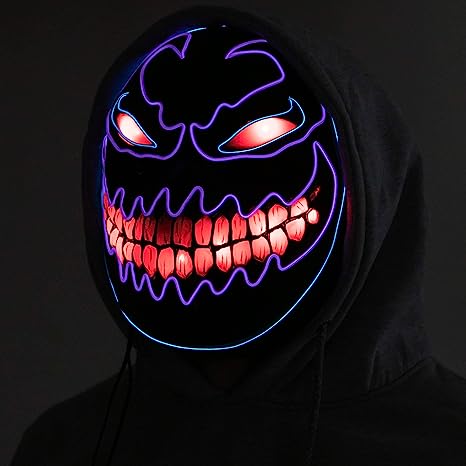 Máscara LED de Monstruo para Adulto, foto 6 de 7