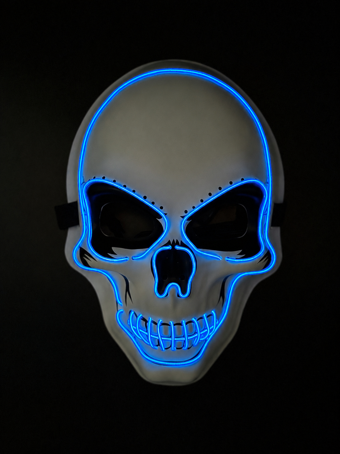 Máscara LED Calavera Neón Azul, foto 1 de 7