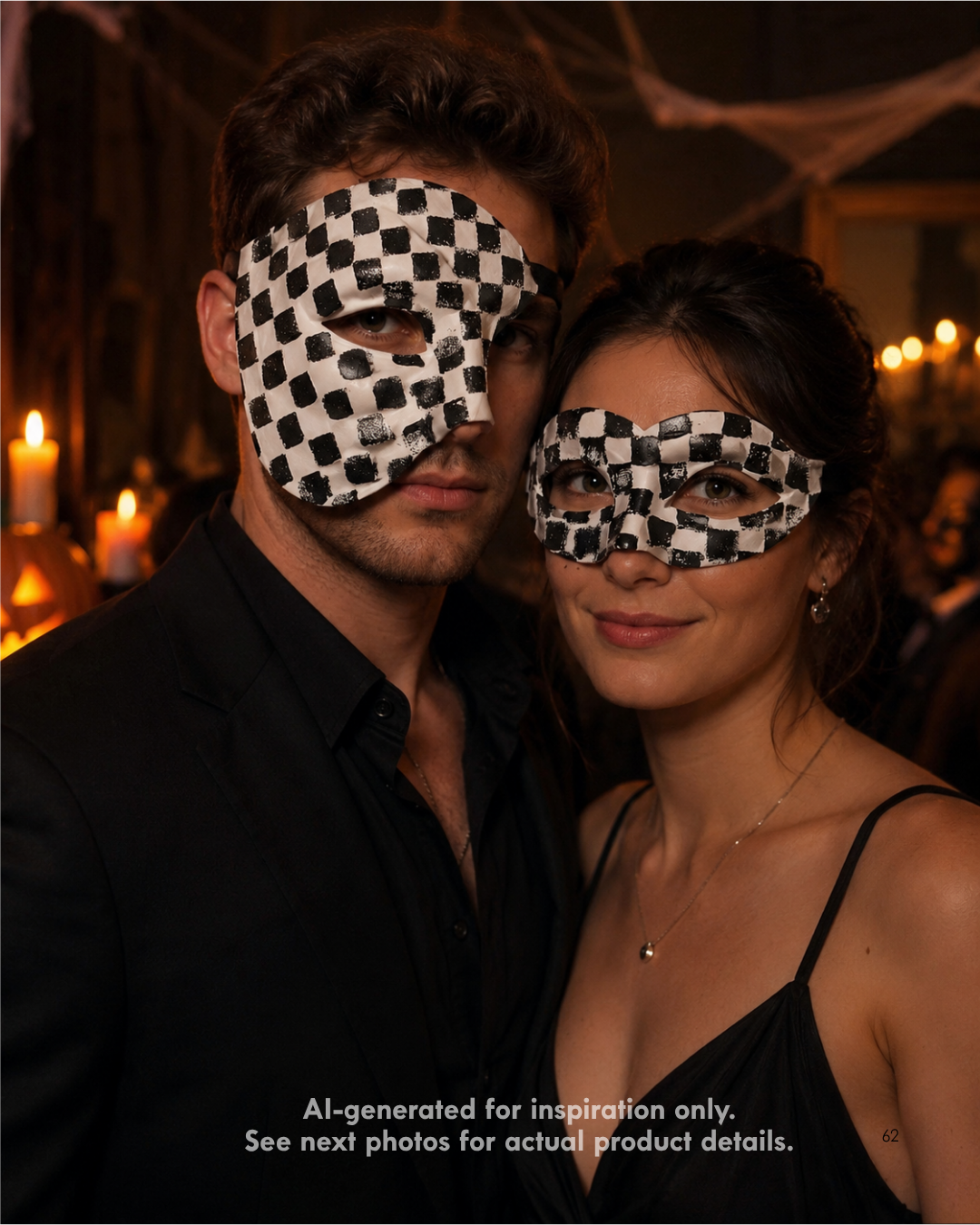 Set de Máscaras Fantasma Jaque Mate para Pareja, foto 1 de 6