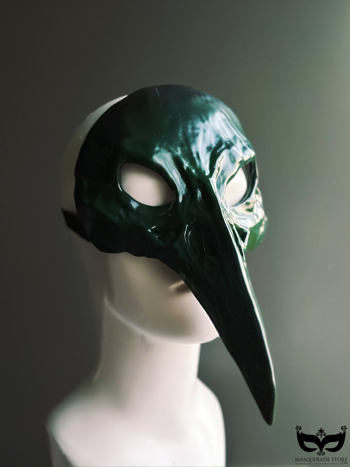 Máscara Calavera de Cuervo de la Peste Verde, foto 2 de 6