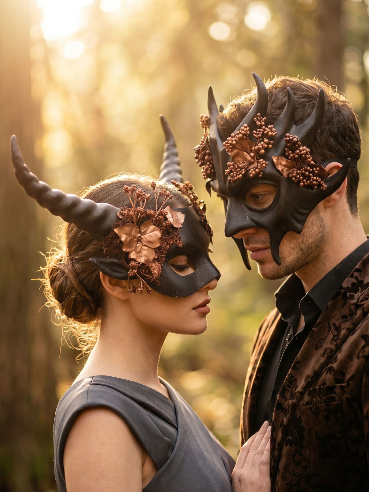 Máscaras Míticas del Bosque para Pareja, foto 1 de 8