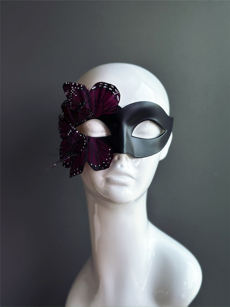 Máscara de Mariposa Negra y Morada, foto 6 de 11