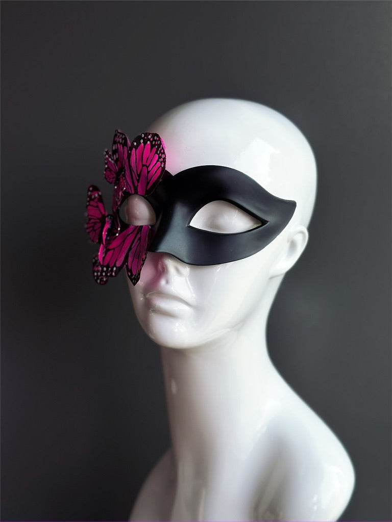Máscara de Mariposa Negra y Rosa, foto 5 de 8