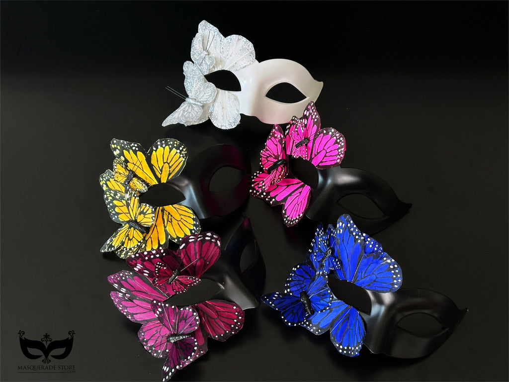Máscara de Mariposa Negra y Rosa, foto 7 de 8