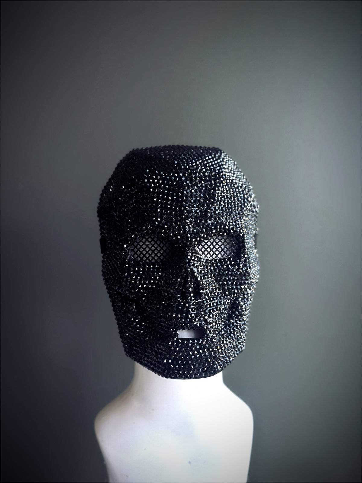 Máscara de Calavera con Cristales Negra, foto 3 de 4