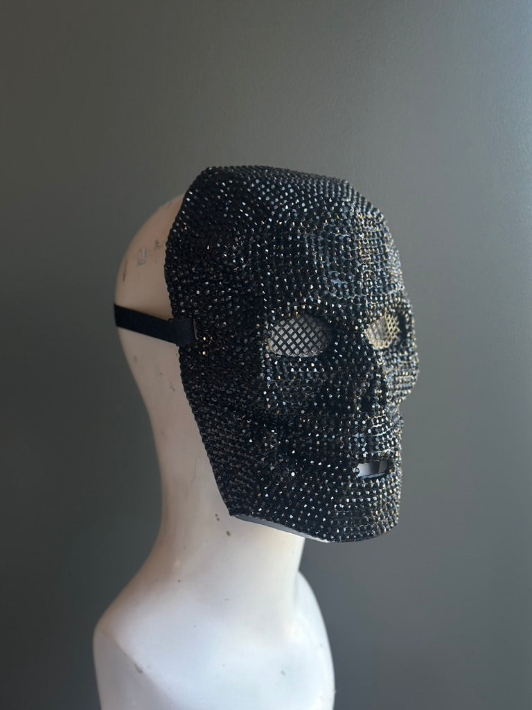 Máscara de Calavera con Pedrería Negra, foto 3 de 4