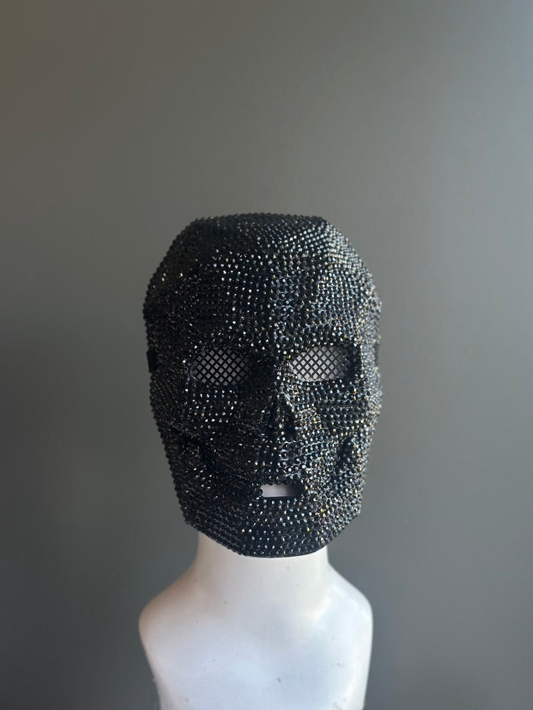 Máscara de Calavera con Pedrería Negra, foto 4 de 4