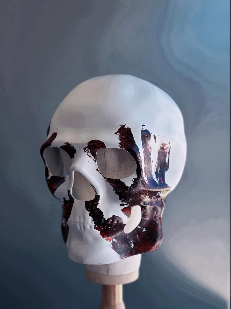 Máscara de Calavera Eclipse de Sangre Blanca, foto 1 de 3