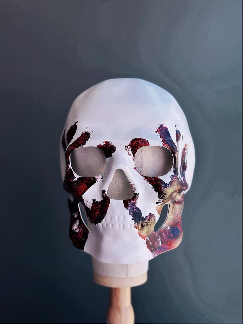 Máscara de Calavera Eclipse de Sangre Blanca, foto 2 de 3