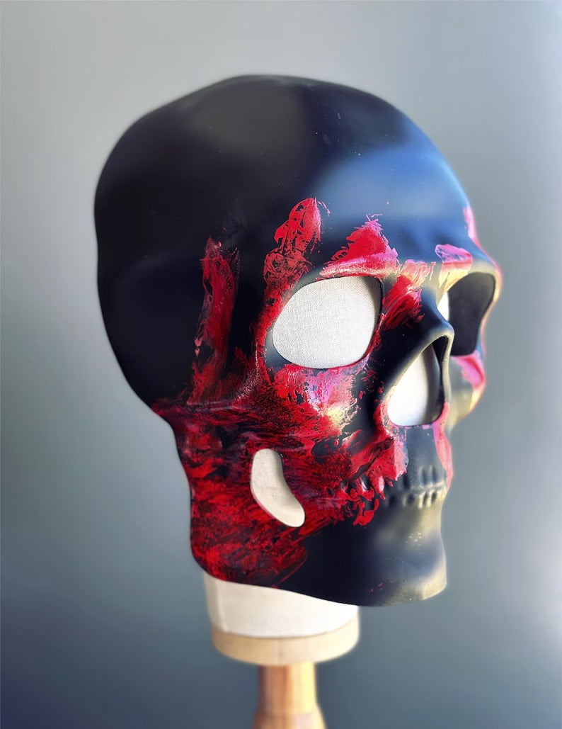 Máscara de Calavera Eclipse de Sangre Negra, foto 1 de 3