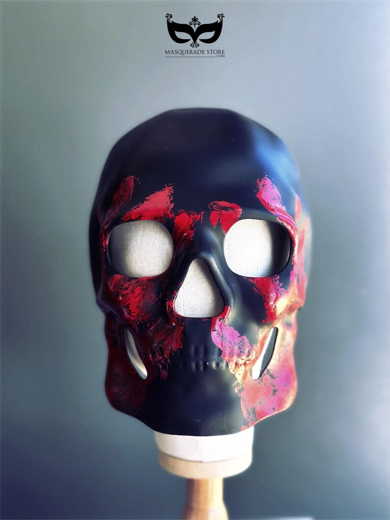 Máscara de Calavera Eclipse de Sangre Negra, foto 2 de 3