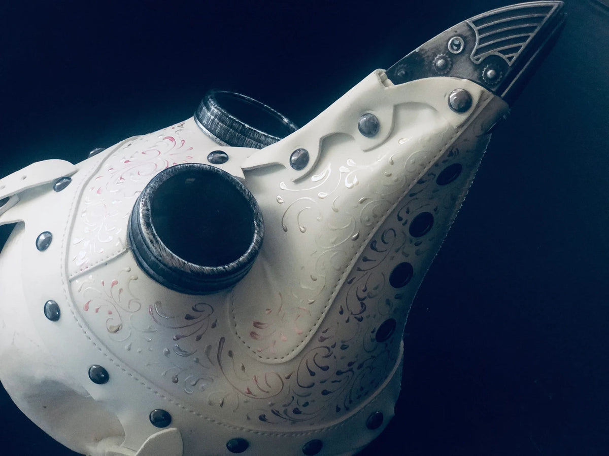 Máscara de la Peste Steampunk Blanca, foto 1 de 3