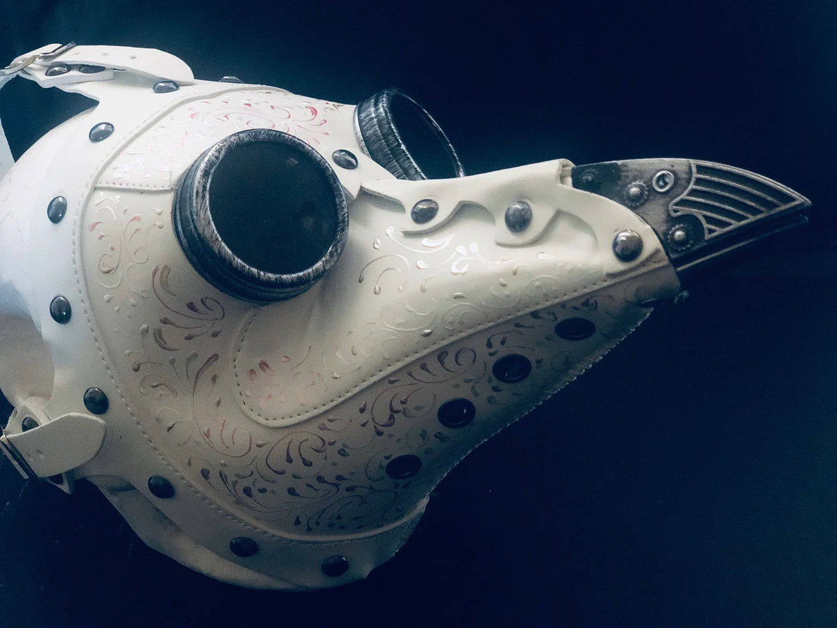 Máscara de la Peste Steampunk Blanca, foto 2 de 3