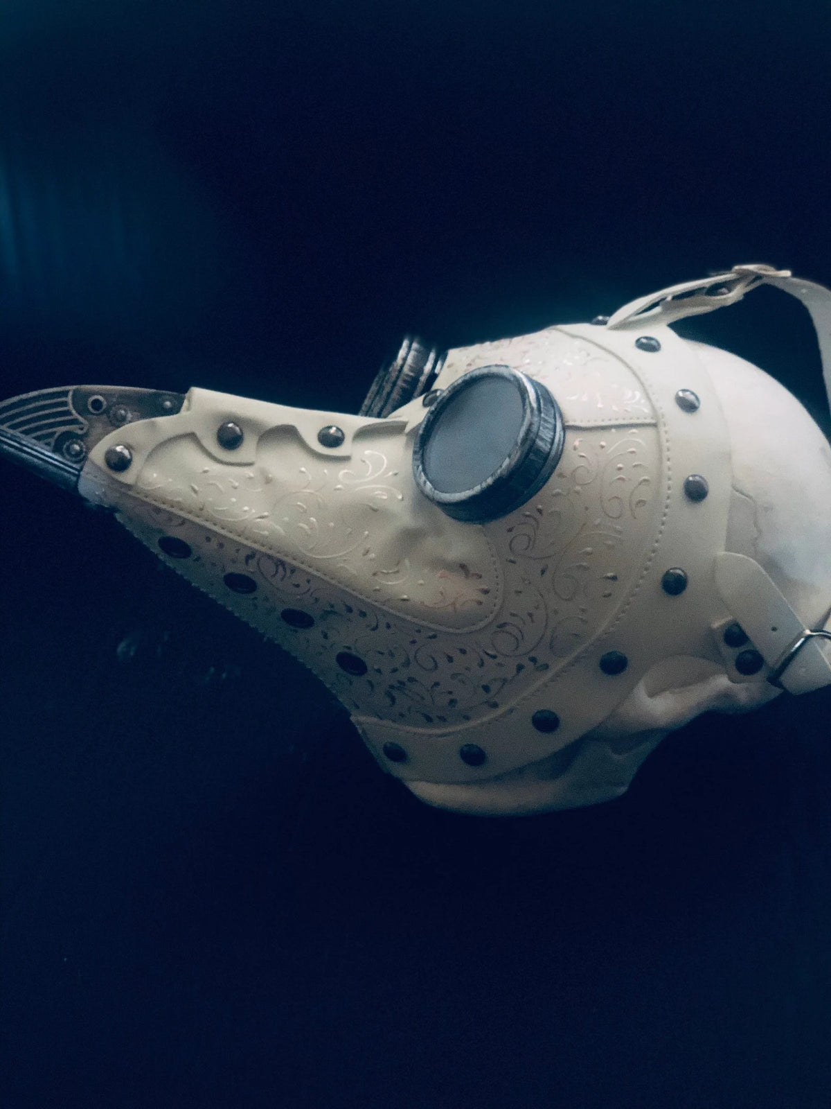 Máscara de la Peste Steampunk Blanca, foto 3 de 3