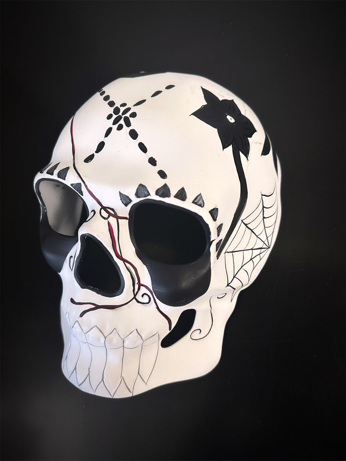 Máscara de Calavera Blanca y Negra, foto 1 de 3
