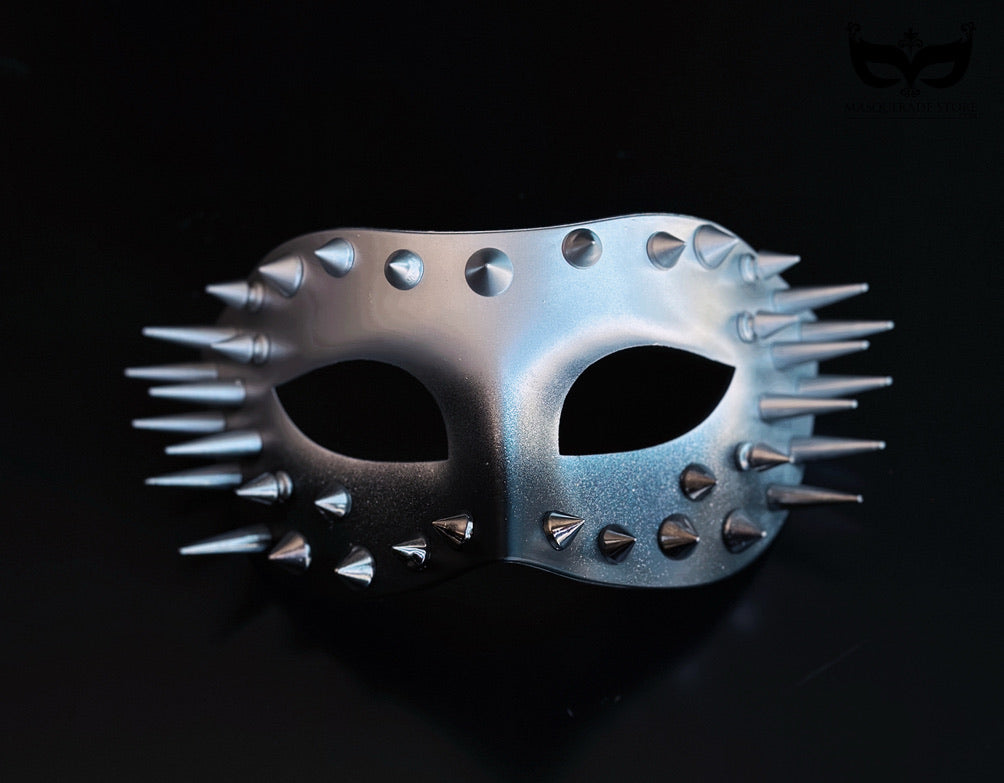 Set de Máscaras Góticas Plateadas para Pareja, foto 3 de 6