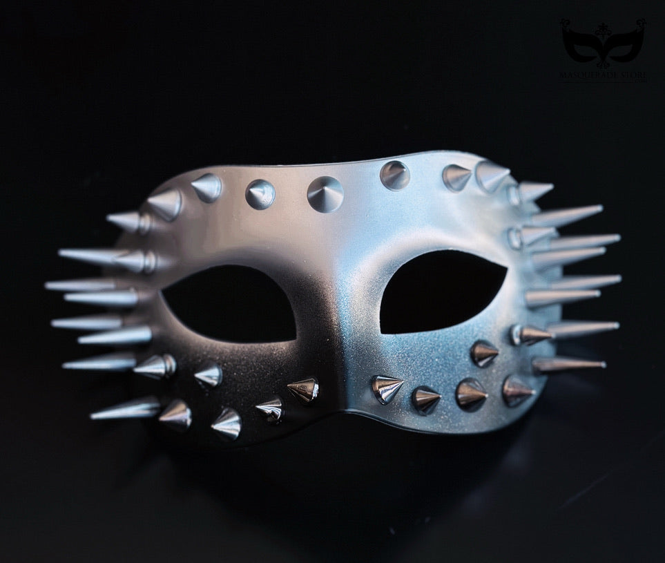 Set de Máscaras Góticas Plateadas para Pareja, foto 5 de 6